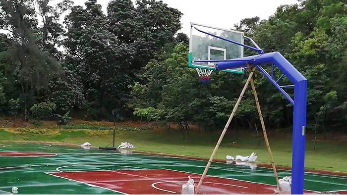 湛江市君臨世紀城居民春節期間好去處 籃球架是焦點